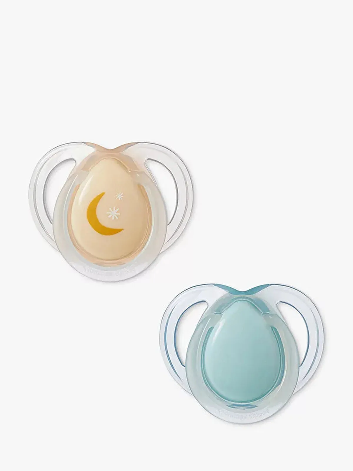 Tommee Tippee Closer to Nature Night Time Soother 0-6m Pack of 2 Assorted