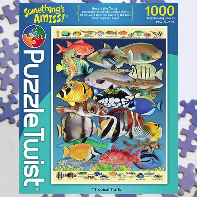 Tropical Traffic 1000 Piece Puzzle Twist Jigsaw Puzzle - Quick Ship