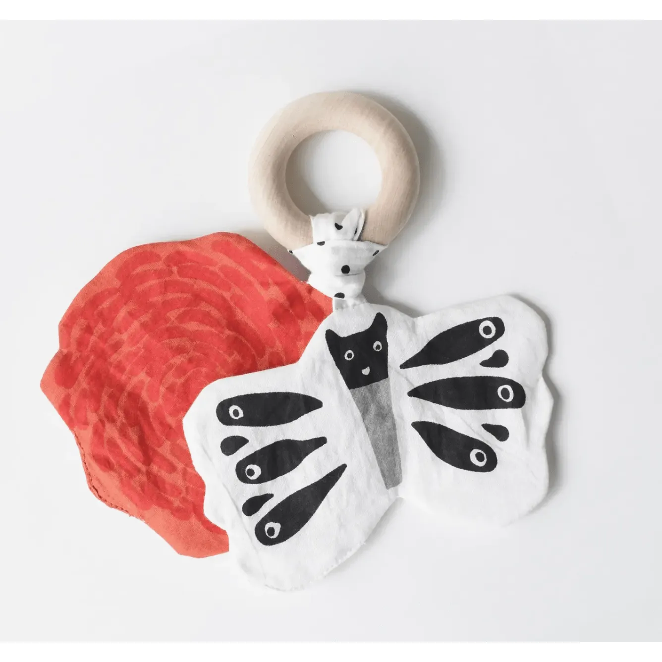 Wee Gallery Butterfly Teether Crinkle Toy