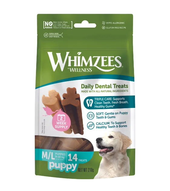 Whimzees Natural Puppy Dental Dog Chews