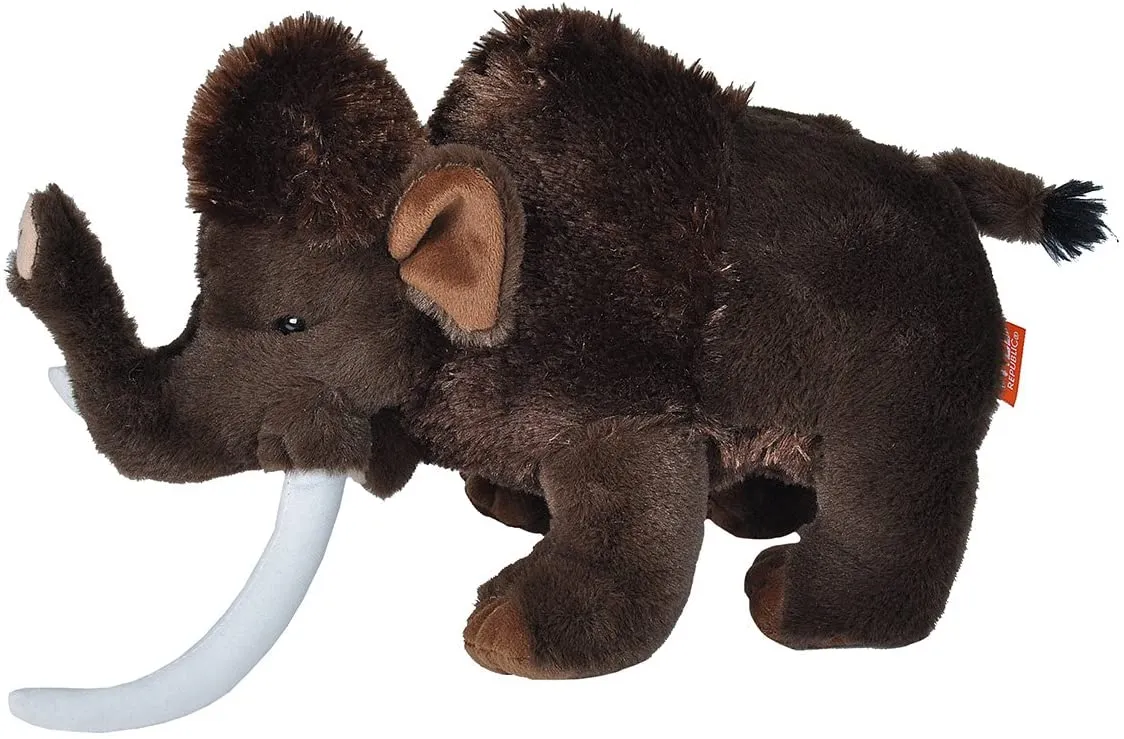 Wild Republic Woolly Mammoth Plush, Stuffed Animal, Plush Toy, Gifts for Kids, Cuddlekins 12"