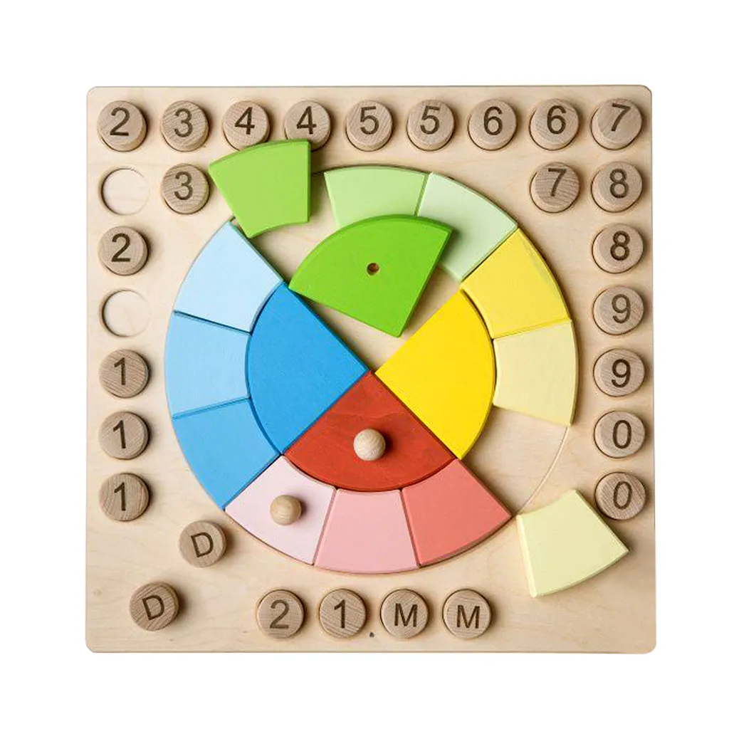 Wooden Calendar With Seasons