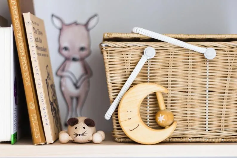 Wooden Teething Toy Moon