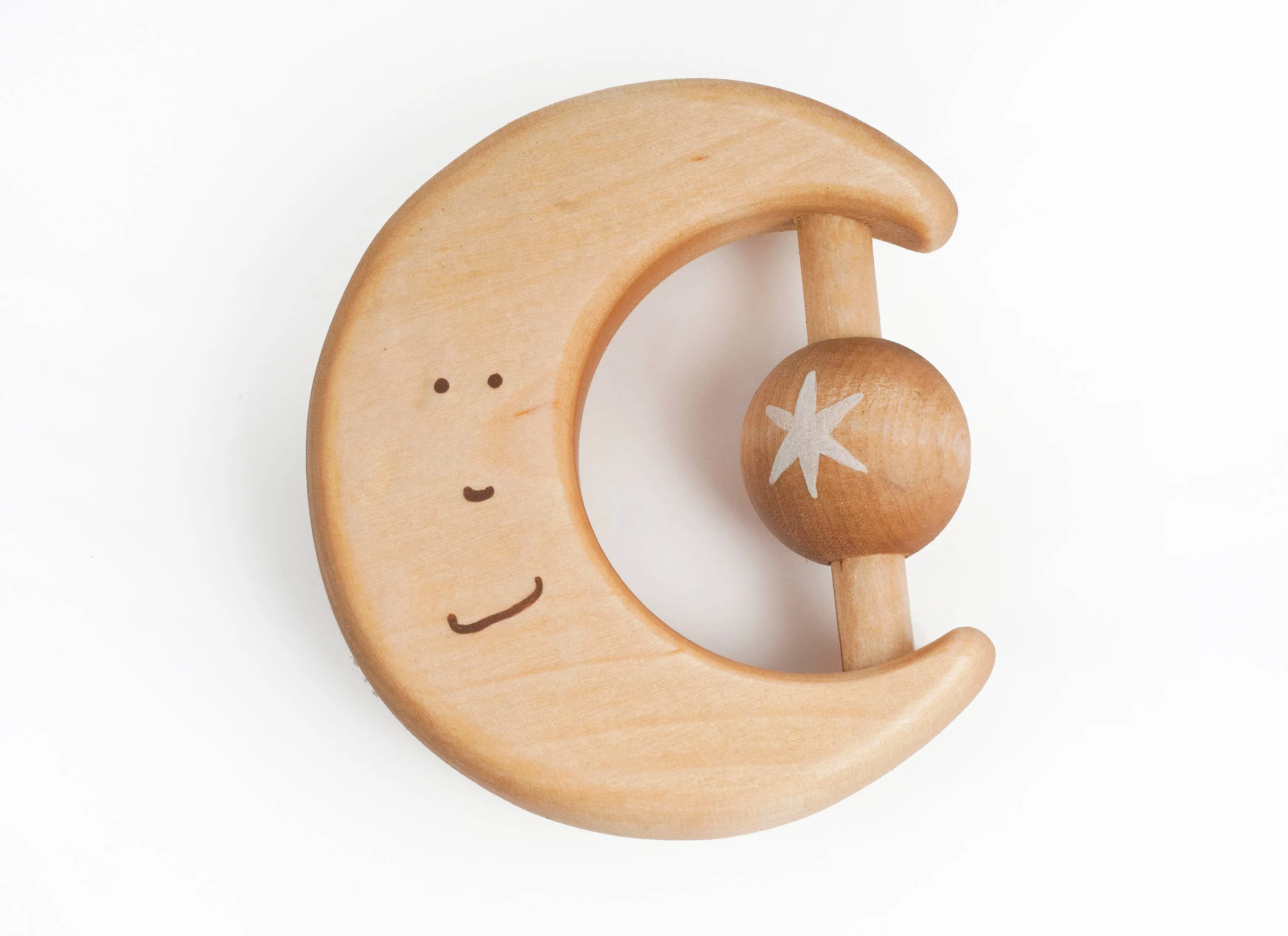 Wooden Teething Toy Moon