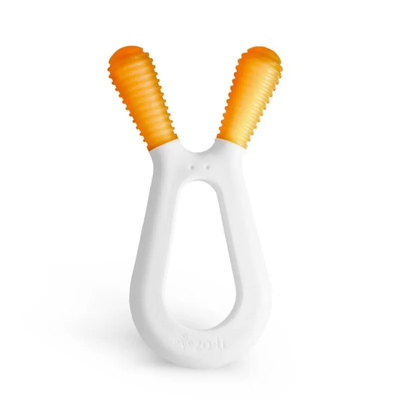 ZoLi BUNNY dual nub teether - Orange