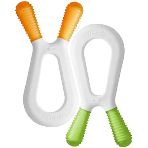 ZoLi BUNNY dual nub teether - Orange